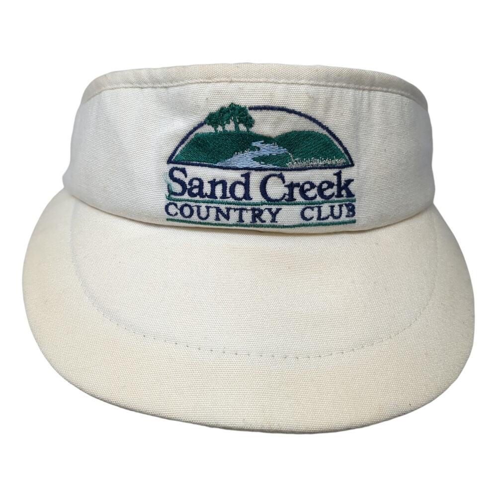 Texace Sand Creek Country Club Slideback Visor Hat White OS Embroidered